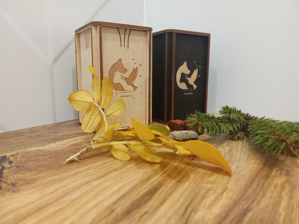 Деревянная урна для праха (мини)